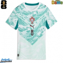 Portugal Bruno Fernandes #8 Bortedrakt Dame EM 2024 Kortermet